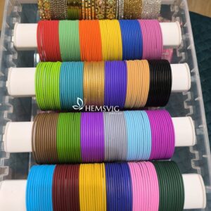 3-in-1 Combo – 24 Dozen Colorful Metal Bangles with 8 Side Bangle Varieties