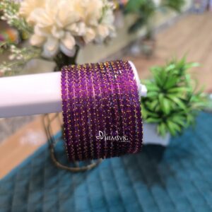 Heart Drop Glass Bangles