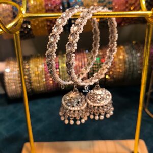 Pearl Jhumka Bangles -2 Pcs