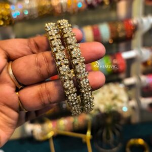 Chandrika Crystal Kada Bangles -2 Pcs