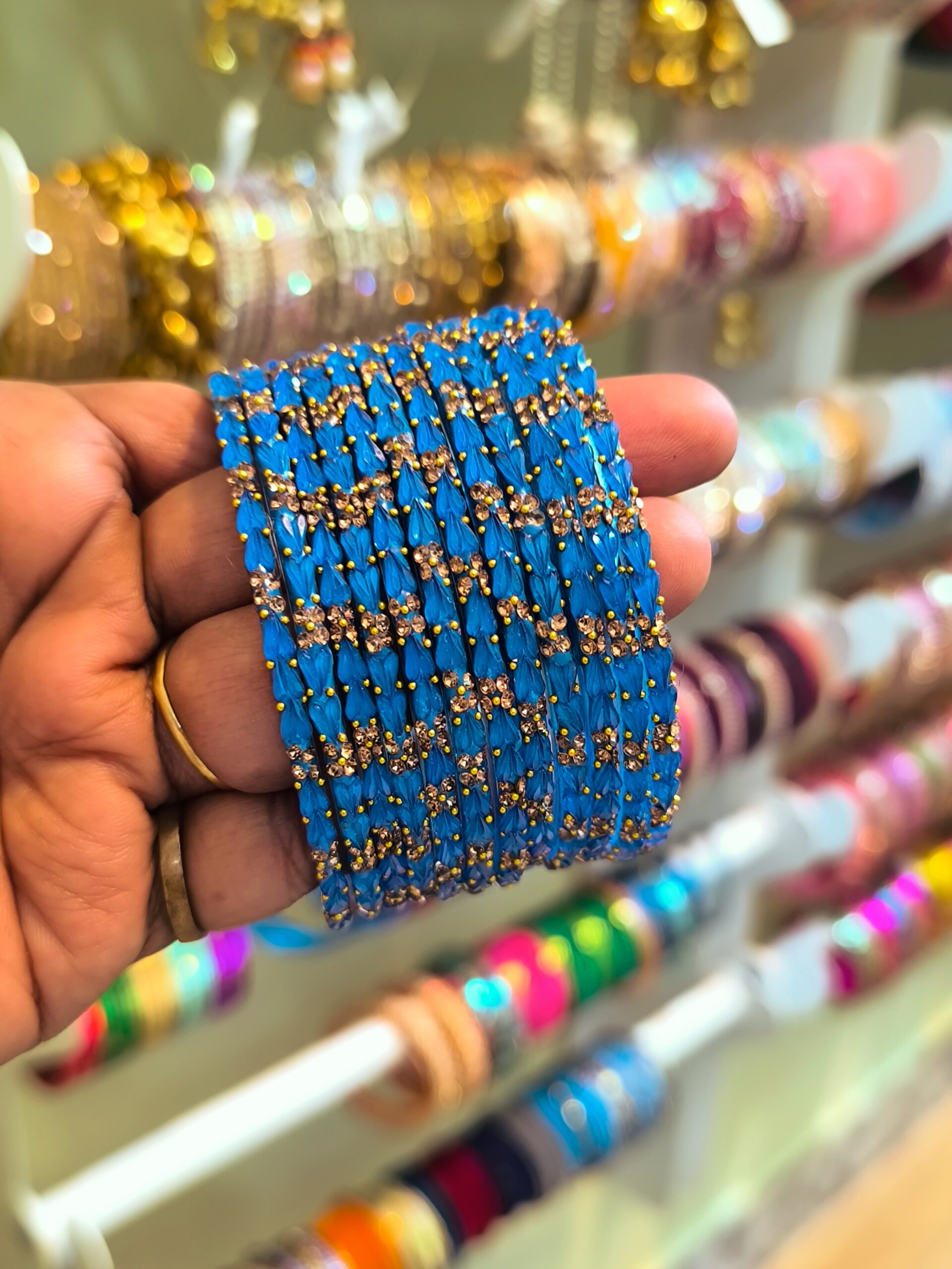 Twin Heart Glass Bangles 12pcs/1dozen set - Image 13