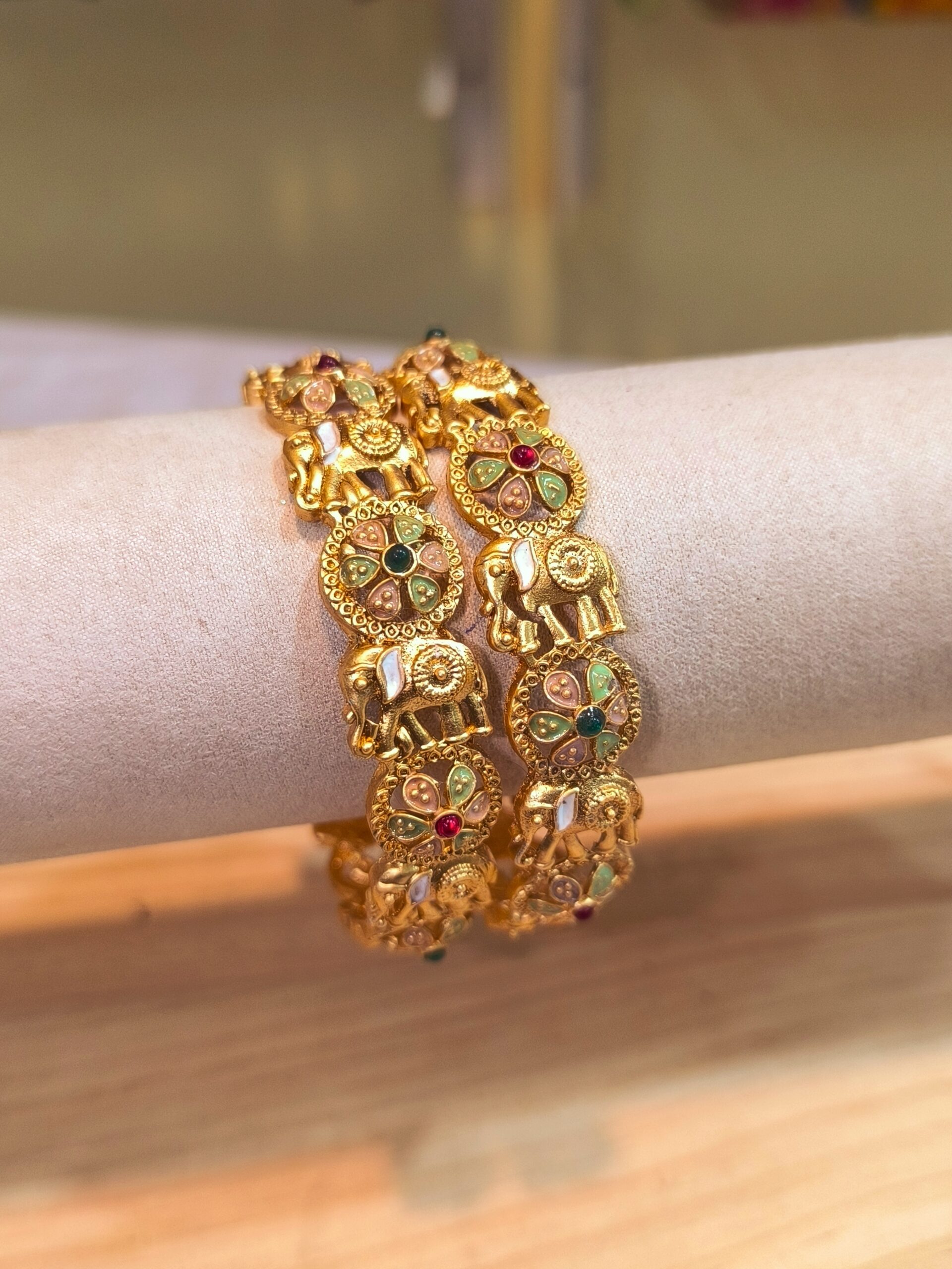 Royal Elephant Kada Bangles -2 Pcs