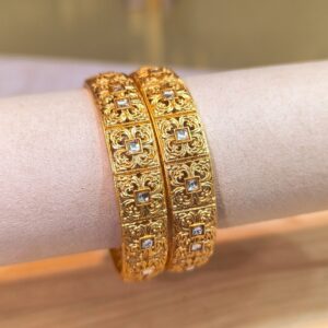 Vintage Pearl Kada Bangles -2 Pcs