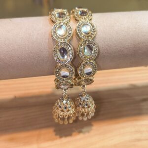 Oval Jhumka Bangles -2 Pcs