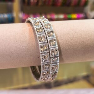 Luxury Sparkle Kada Bangles -2 Pcs