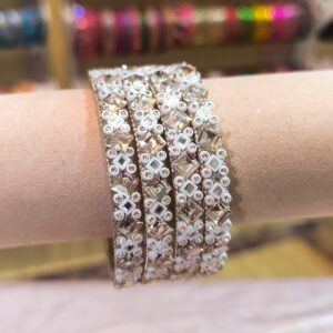 Royal Sparkle Bangles -4 pcs