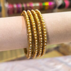 Infinity Pearl Bangles -4 pcs