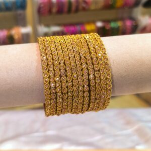 Royal Charm Bangles {Gold}-12 Pcs