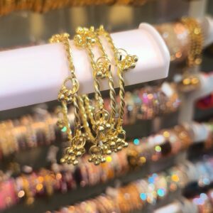 Twisted Ghungroo Bangles-4pcs