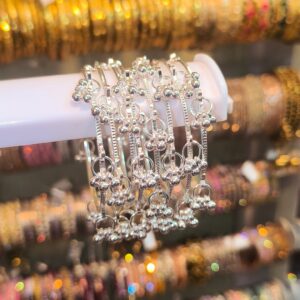 Ghungroo Bangles- Silver(8 pcs)