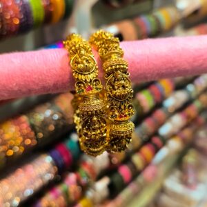 Premium Antique Lakshmi kada Bangles Openable - PAB0011