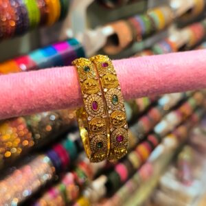 Premium CZ Lakshmi Bangles - PAB0018