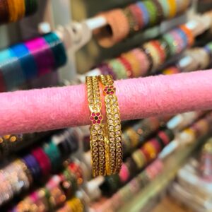 Premium CZ Floral Bangles- PAB0029