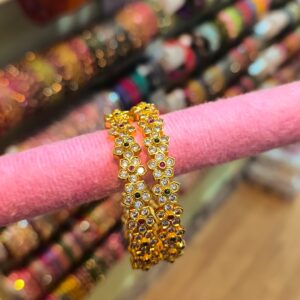 Premium Cz Floral Bangles PAB0031