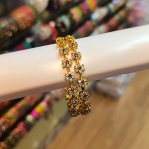 Premium CZ Floral Bangles PAB0020