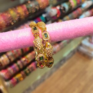 Premium CZ Bangles Gold polish - PAB0007