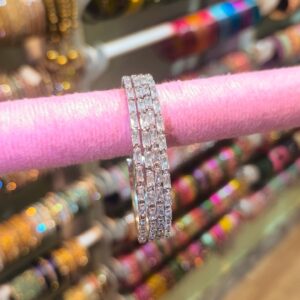 Crystal AD Bangles -4 pcs