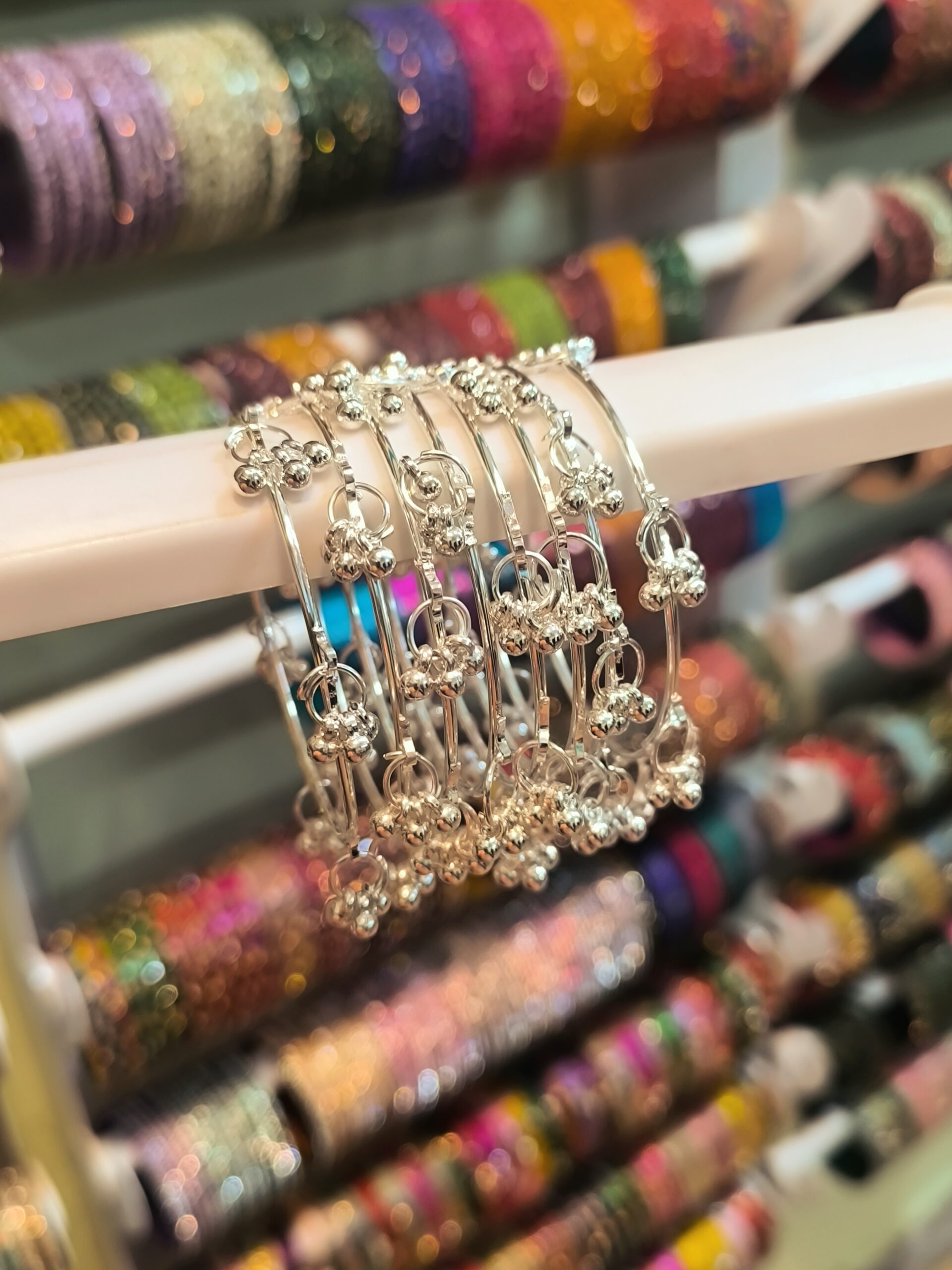 Kashmiri Bangles Silver -8 Pcs
