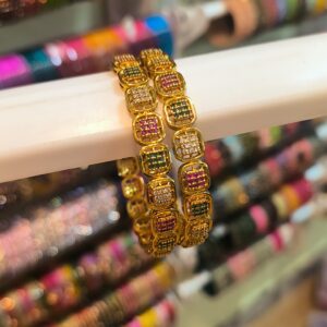 Color Pop Elegance Bangles -2 Pcs