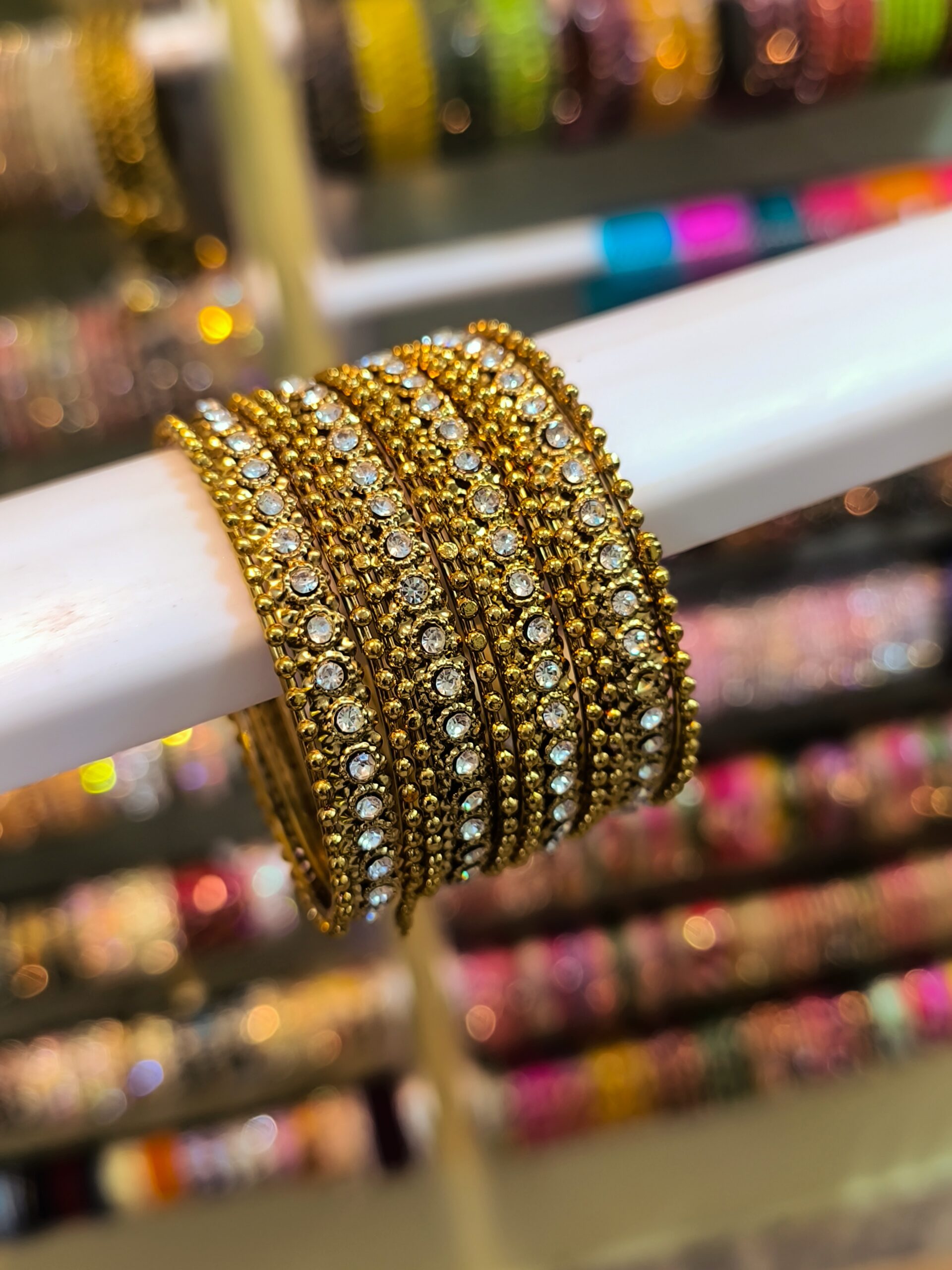 Moti Chudi Bangles -12 Pcs