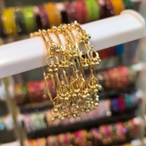 Kashmiri Bangles {Gold} -8 Pcs