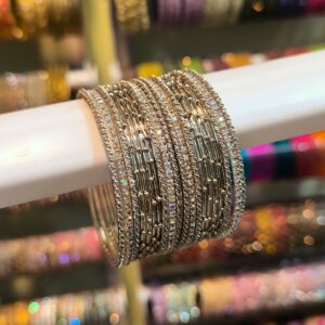Oxidised Plated Ethnic  Bangles -20 Pcs