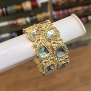 Moonstone Kada Bangles -2 Pcs