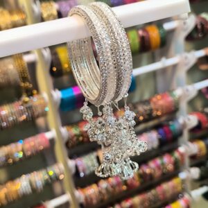 Snow Fall Sparkle Bangles -2 Pcs
