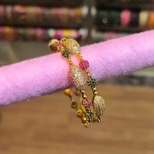Shahi Resham Fall Bangles -2 Pcs