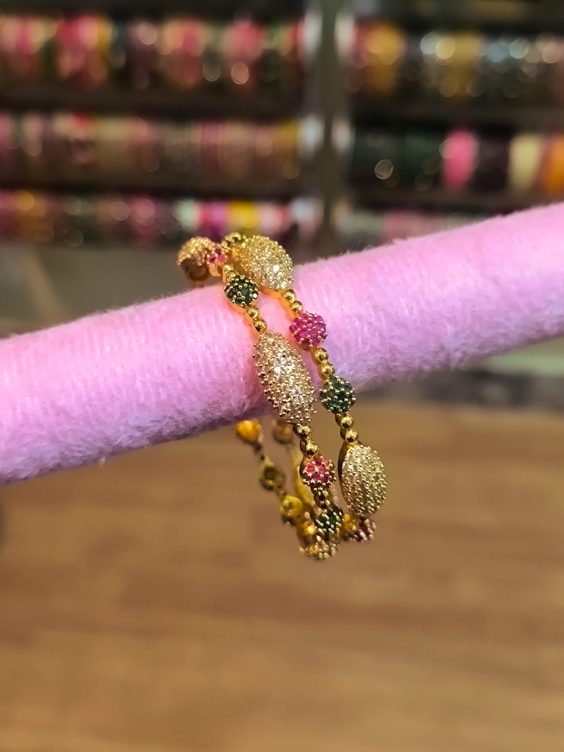Shahi Resham Fall Bangles -2 Pcs