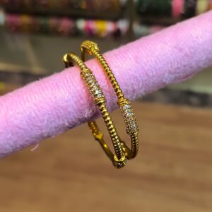 Auric Twist Kada Bangles - 2 Pcs
