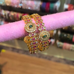 Maharani Polki Kada Bangles -2Pcs