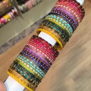 Multi colour Baby Shower Designer Bangles-1
