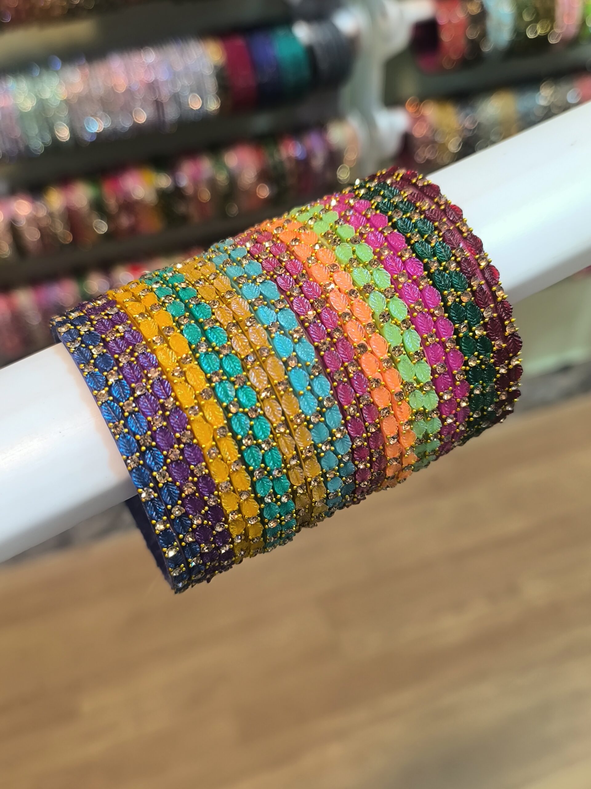 Leaf Elegance Baby Shower Bangles 2 Dozen