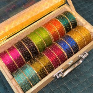 Premium Raindrop with Border Bangles Gift Box