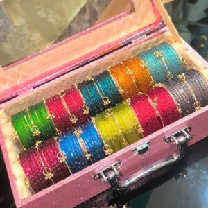 Colourful Crystals with Kashmiri Bangles Box