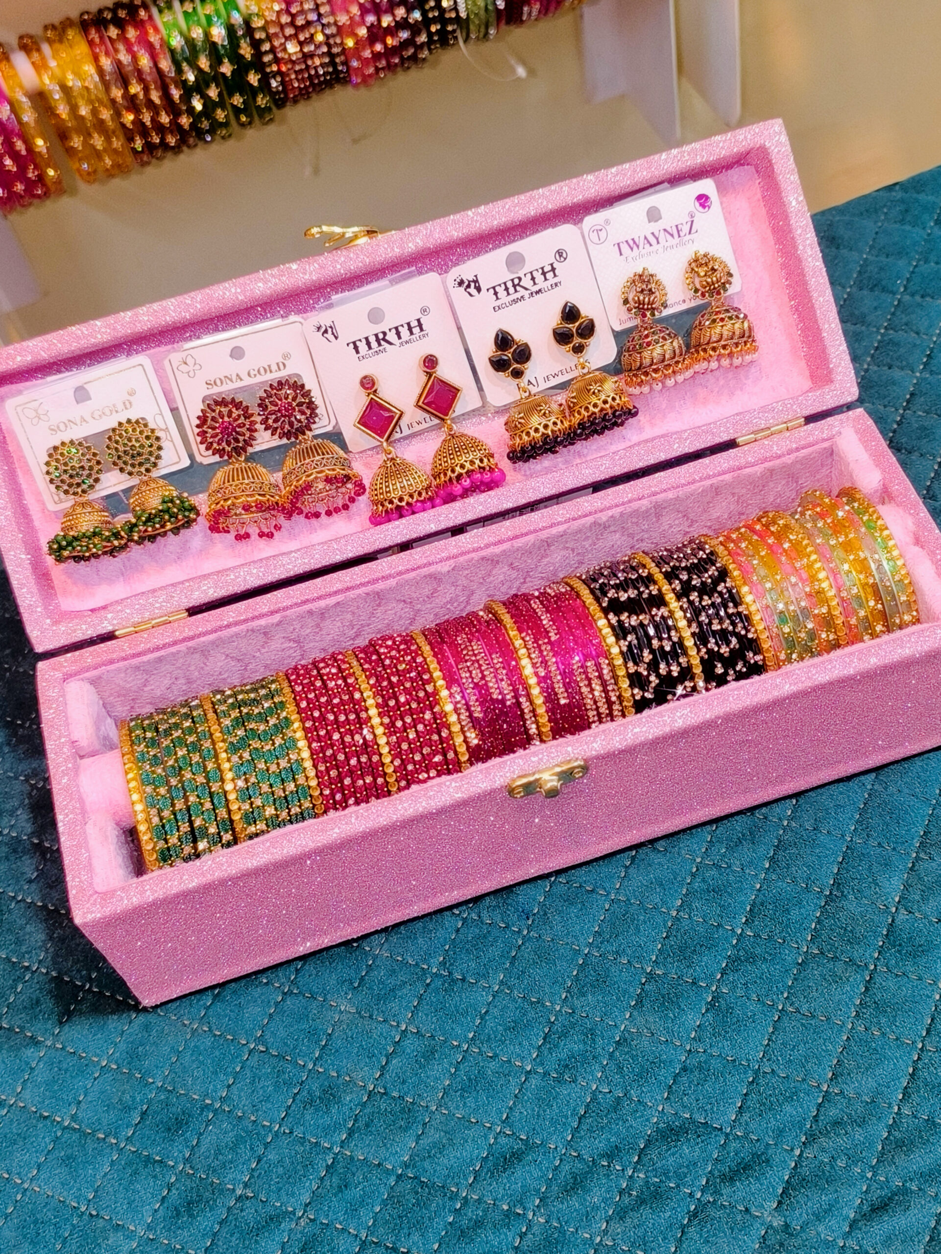 Designer Bangles & Jhumka Gift Box π - Image 2