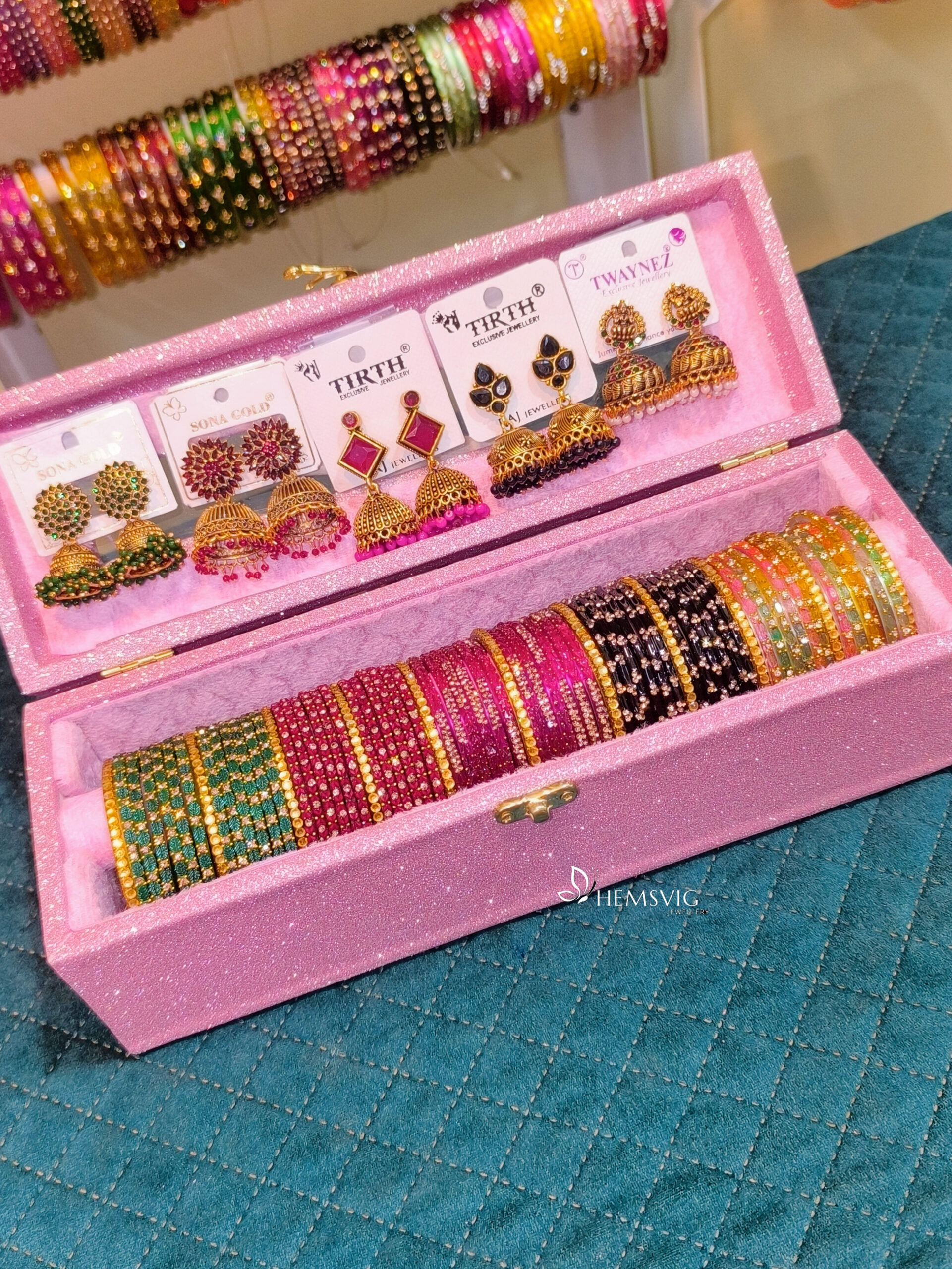 Designer Bangles & Jhumka Gift Box π